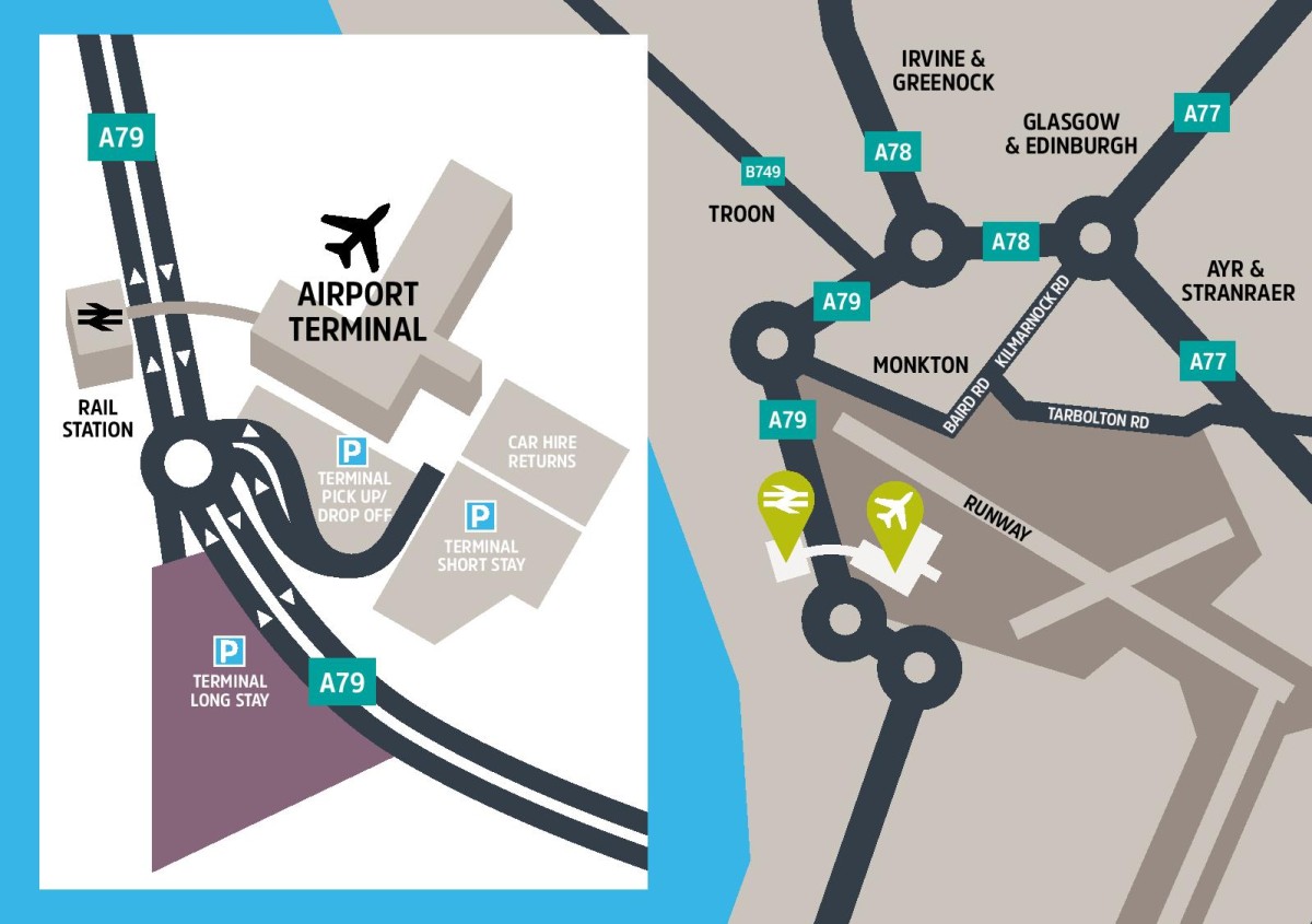 gpacarparkingmap1longstay Glasgow Prestwick Airport Glasgow